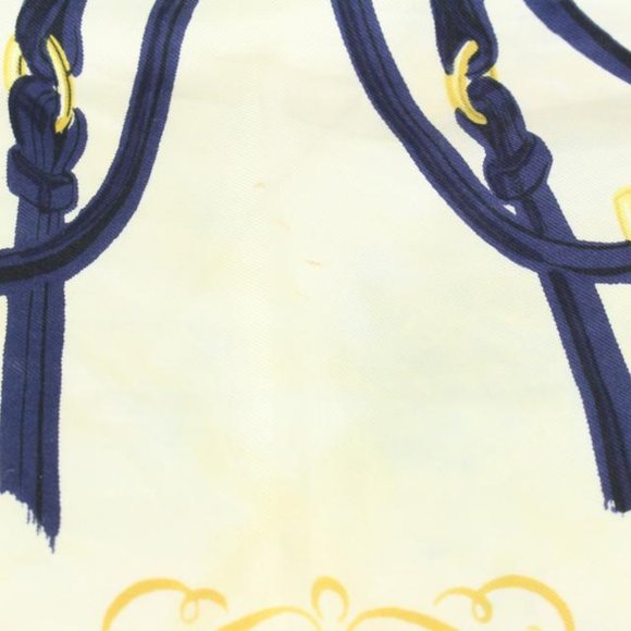 Louis Vuitton Navy x Gold Brides de Gala Silk Scarf 58h511s - Picture 12 of 12